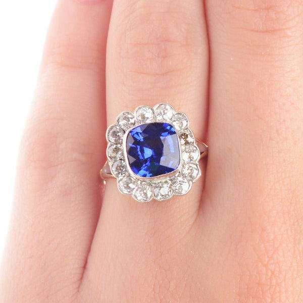 Vintage Sapphire and Diamond Engagement Ring | High Grove from Trumpet & Horn