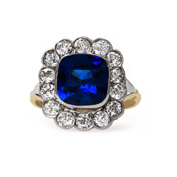 Vintage Sapphire and Diamond Engagement Ring | High Grove from Trumpet & Horn
