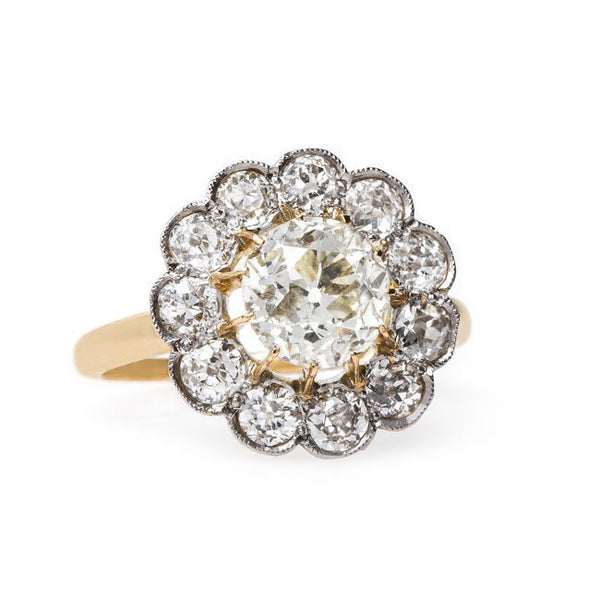 Antique Halo Engagement Ring | Holloway from Trumpet & Horn
