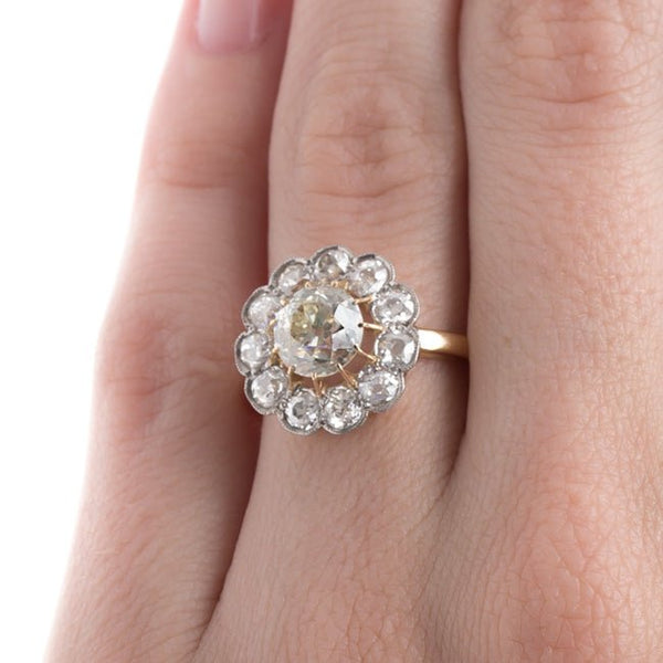 Antique Halo Engagement Ring | Holloway from Trumpet & Horn