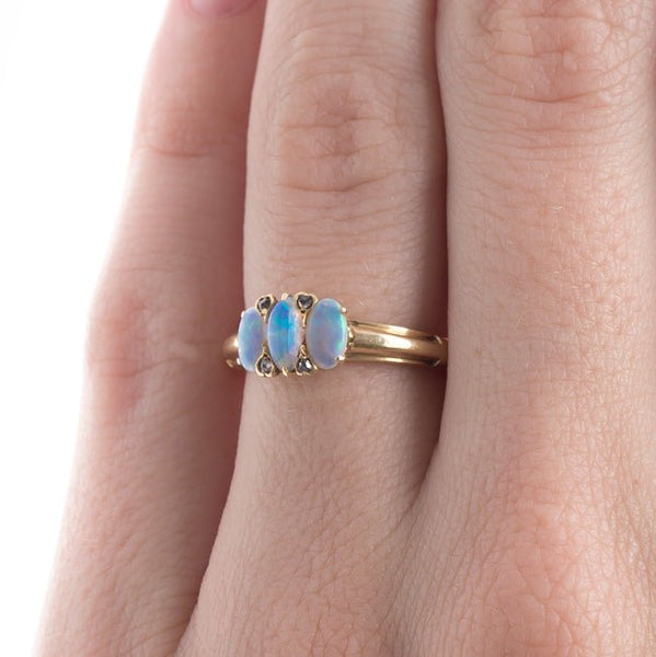 Opal Ring with English Hallmarks | Homecrest from Trumpet & Horn