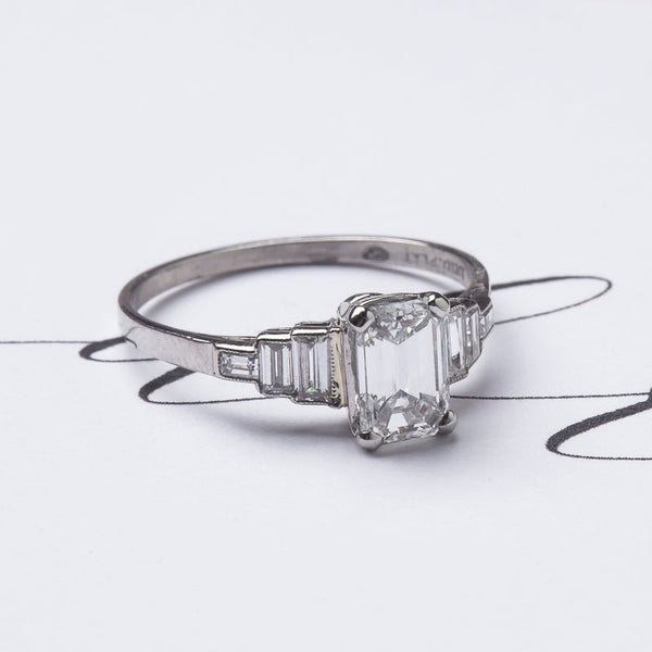 Classic Emerald Cut Diamond Ring | Edendale from Trumpet & Horn