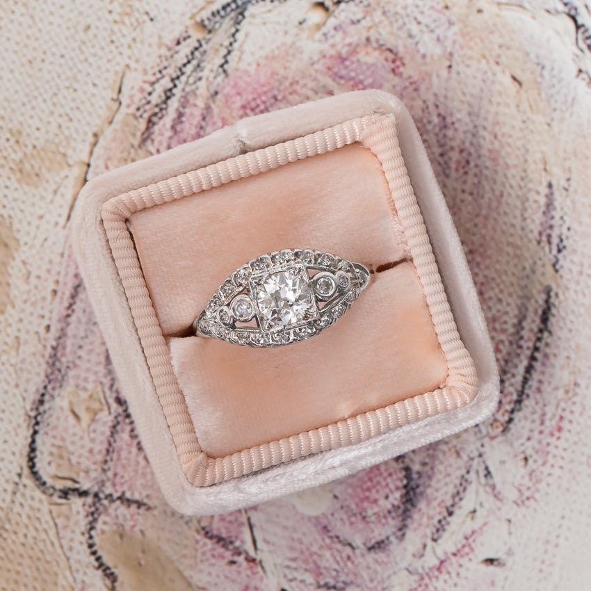 Classic Vintage Art Deco Engagement Ring | Phoenix from Trumpet & Horn