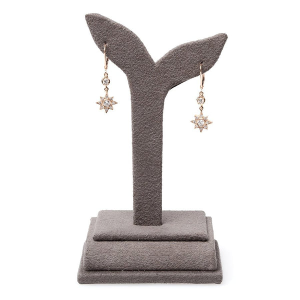 Vintage Inspired 18K Rose Gold Starburst Earrings | Joie de Vivre from Trumpet & Horn