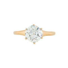 Classic American-Made Victorian Old European Cut Diamond Solitaire Engagement Ring by Bogaert Co. | Keeneland