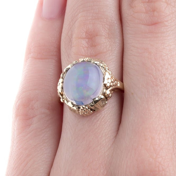 Exceptionally Unique Retro Era Ring with Jelly Opal | Lake Lane from Trumpet & Horn