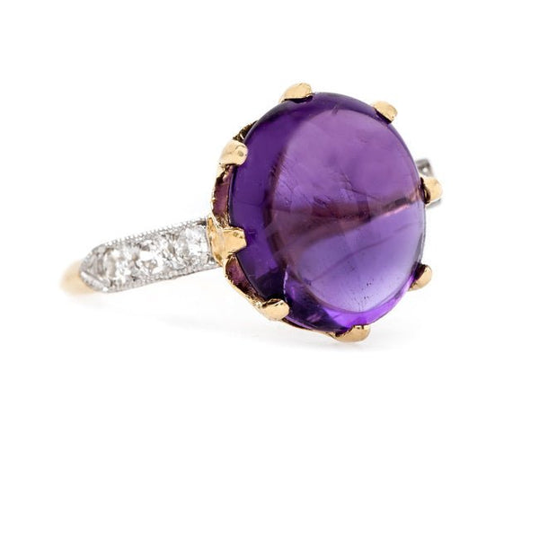 Perfectly Purple Cabochon Amethyst | Lilac Hill from Trumpet & Horn