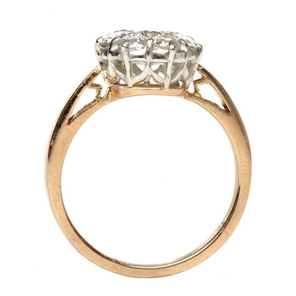 vintage victorian diamond cluster ring
