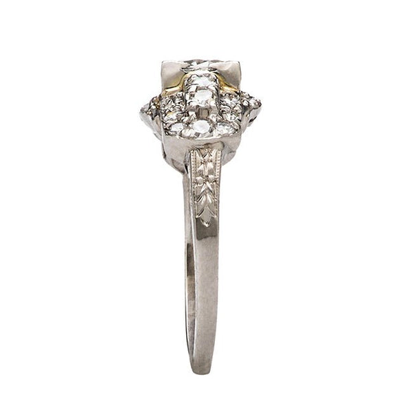 Art Deco Diamond Wedding Engagement Ring | Livingston from Trumpet & Horn