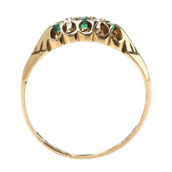 Feminine Victorian Era Emerald Ring | Loma Linda from Trumpet & Horn