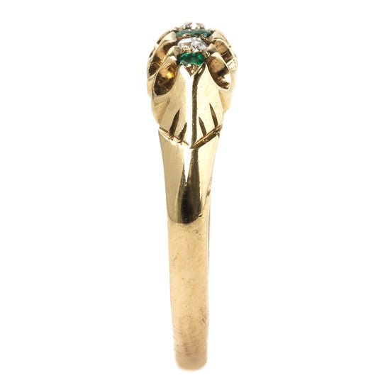 Feminine Victorian Era Emerald Ring | Loma Linda from Trumpet & Horn