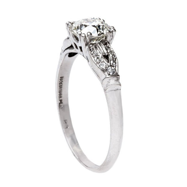 Refined Platinum Art Deco Ring | Loring from Trumpet & Horn