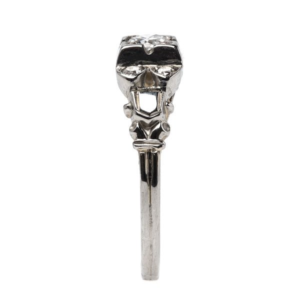 Sparkling Retro Era Diamond Engagement Ring | Lowell from Trumpet & Horn