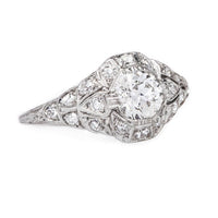 Bombe Style Glittering Art Deco Ring | Luxborough from Trumpet & Horn