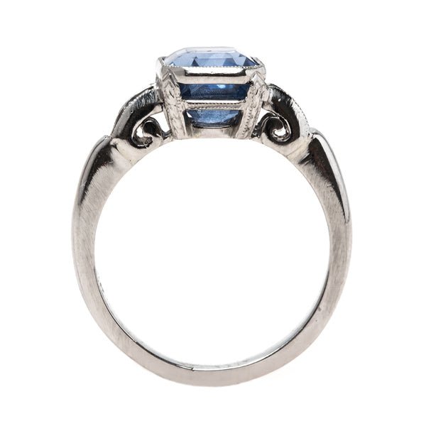 Unheated Cornflower Blue Natural Sapphire Engagement Ring | Malibu from Trumpet & Horn