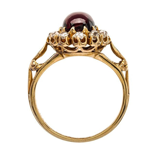 Unique and Historic Brownish Red Garnet Ring | Mariposa 