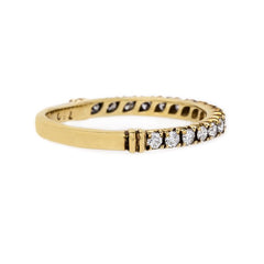 Handcrafted Rose Cut Diamond Band | Marseilles Yellow Gold from Trumpet & Horn