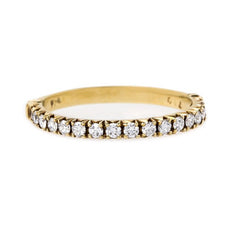 Handcrafted Rose Cut Diamond Band | Marseilles Yellow Gold from Trumpet & Horn