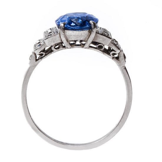 Classic Art Deco Sapphire Ring | Meadowlands from Trumpet & Horn