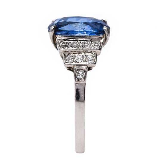 Classic Art Deco Sapphire Ring | Meadowlands from Trumpet & Horn