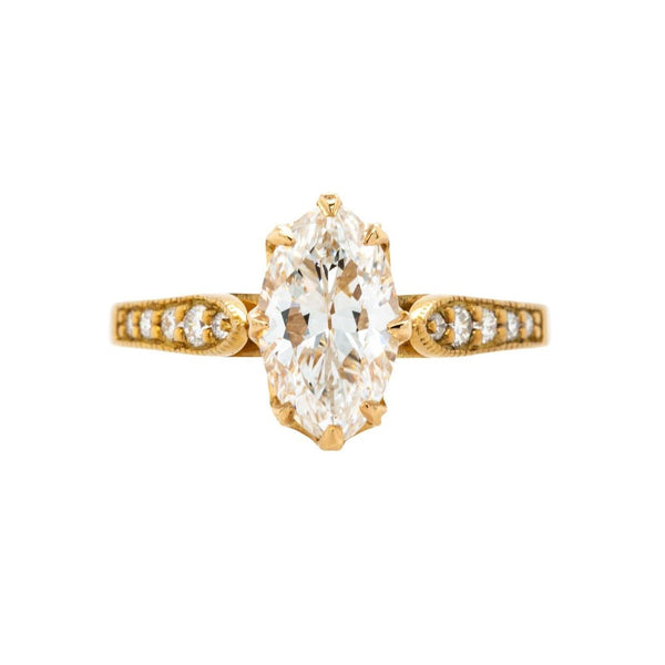 Classic Diamond Engagement Ring with Marquise Cut | Meridian Marquise