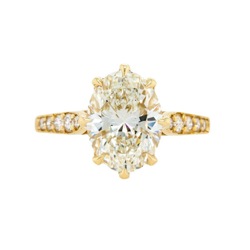 3ct Oval Diamond Engagement Ring | Meridian Oval at T&H