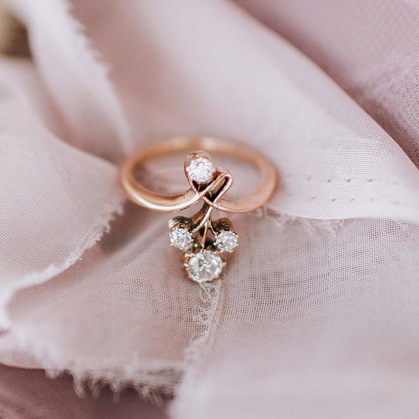 Unique antique Art Novuea nature-inspired ring | Butterfield from Trumpet & Horn | Photo by Michelle Lillywhite