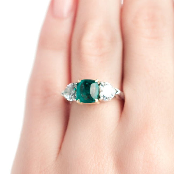 Vintage Emerald and Diamond Engagement Ring | Mint Julep from Trumpet & Horn