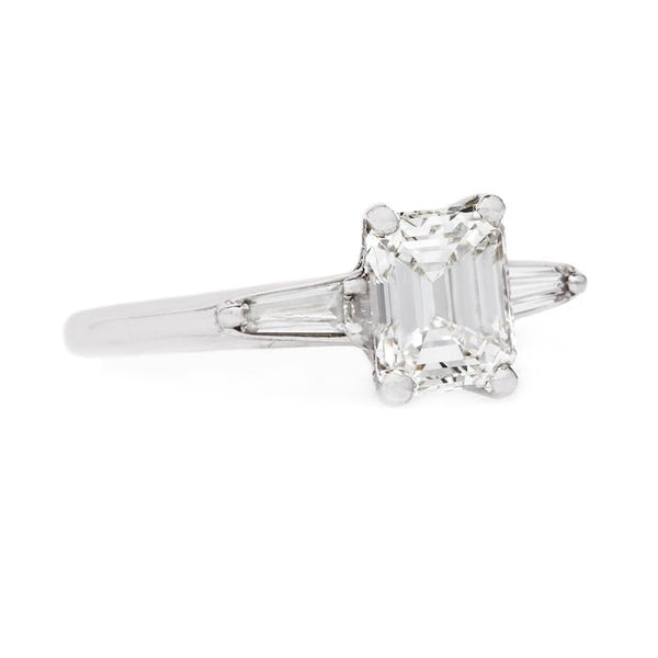 Exceptionally Reined Classic Emerald Cut Engagement Ring | Monterey Harbor from Trumpet & Horn