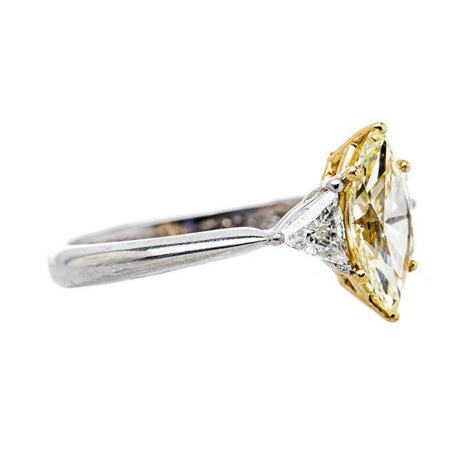 Modern Era Warm Marquise Cut Diamond Ring | Monterey Bay