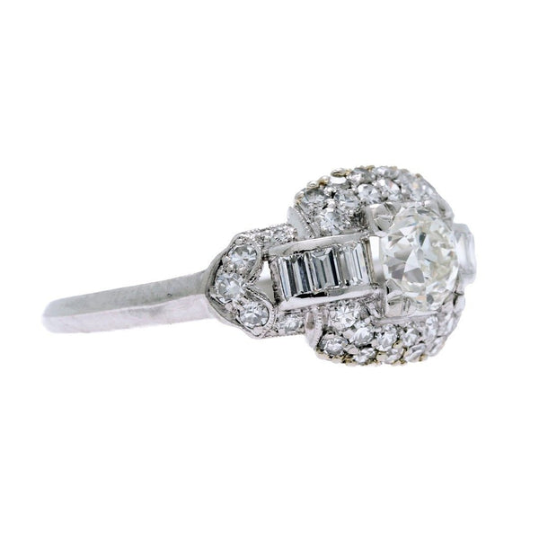A Spectacular Art Deco Platinum and Diamond Engagement Ring | Muir Brook