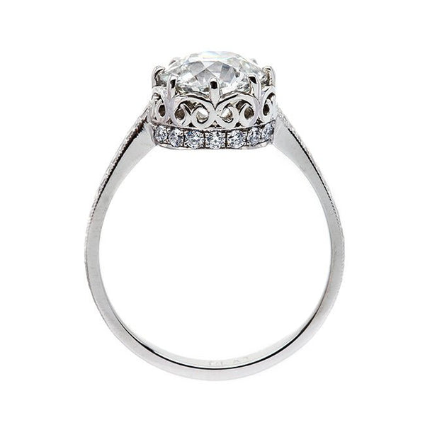 Incredibly Elegant Edwardian Inspired Solitaire | Sky Point from Trumpet & Horn