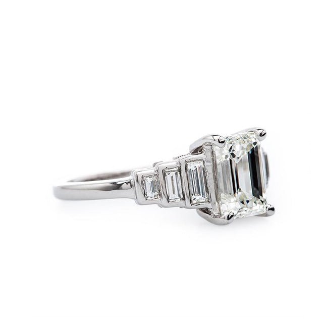 Art Deco Engagement Ring Vintage Inspired Engagement Ring | Novato Art Deco Engagement Ring