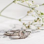 Art Deco Engagement Ring Vintage Inspired Engagement Ring | Novato Art Deco Engagement Ring