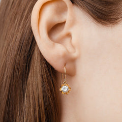 Gold Buttercup Earrings