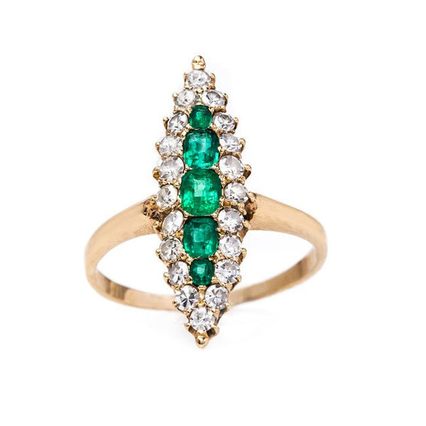 Vintage Emerald Ring | Vintage Victorian Jewelry | Orleans from Trumpet & Horn