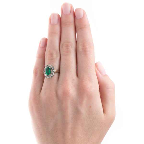 Vibrant Emerald and Diamond Engagement Ring | Palm Desert from Trumpet & Horn