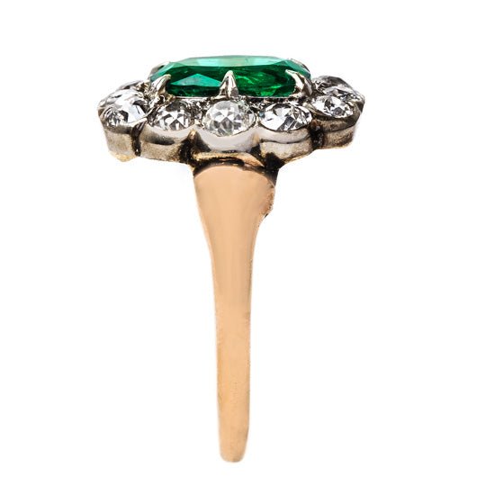 Vibrant Emerald and Diamond Engagement Ring | Palm Desert from Trumpet & Horn