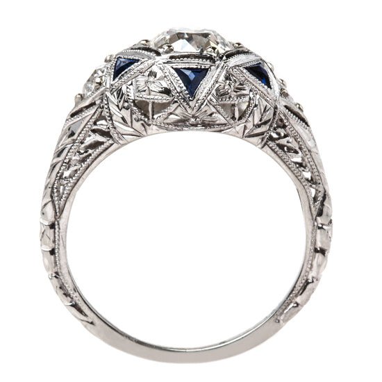 Art Deco Ring with Immaculate Detail | Palm Harbor from Trumpet & Horn