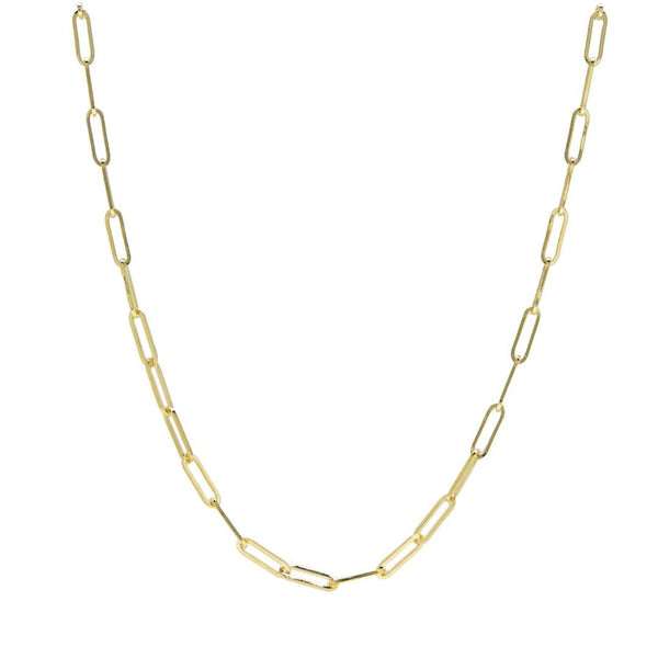 Classic & Coveted 14k Yellow Gold Paperclip Chain | Trumpet & Horn