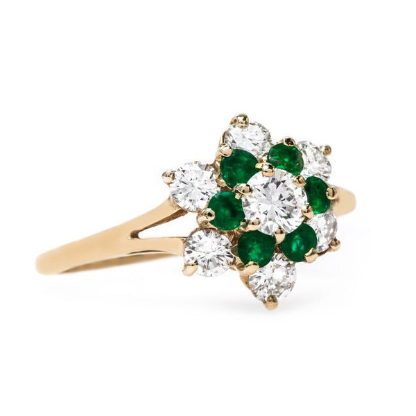 Bright Snowflake Design Emerald Ring | Parkside from Trumpet & Horn