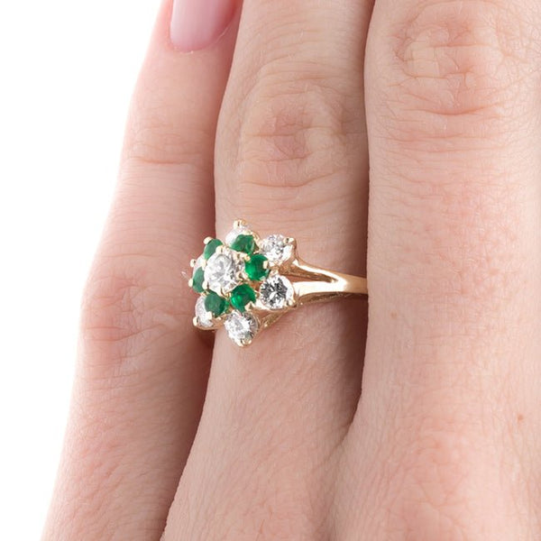 Bright Snowflake Design Emerald Ring | Parkside from Trumpet & Horn