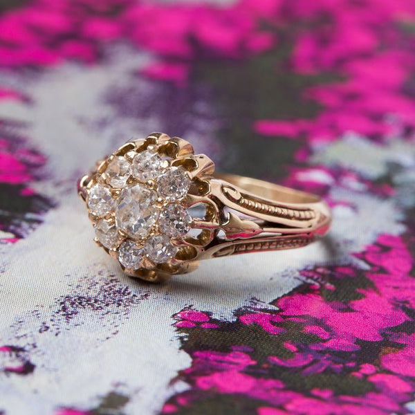 Victorian Yellow Gold Cluster Ring | Penfield from Trumpet & Horn
