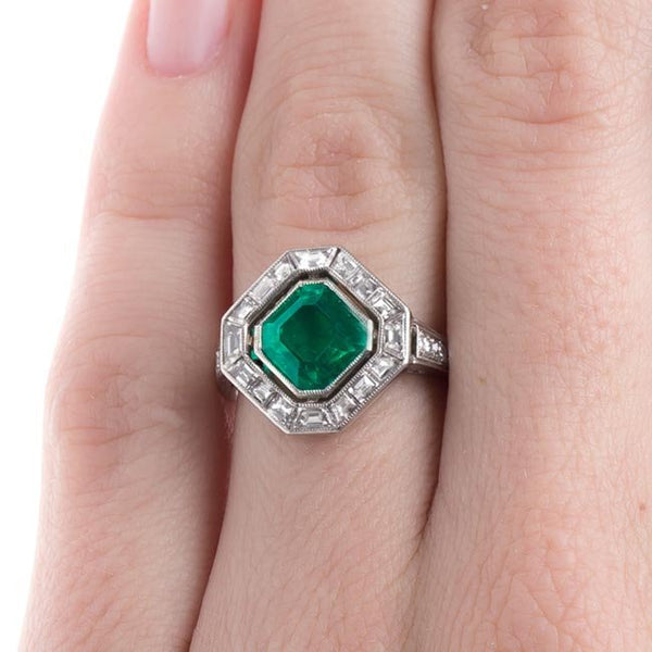 Stunning Art Deco Cartier Emerald Ring | Penngrove from Trumpet & Horn