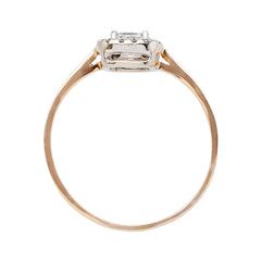 Delicate Asscher Cut Diamond Halo Ring | Pershing Court from Trumpet & Horn