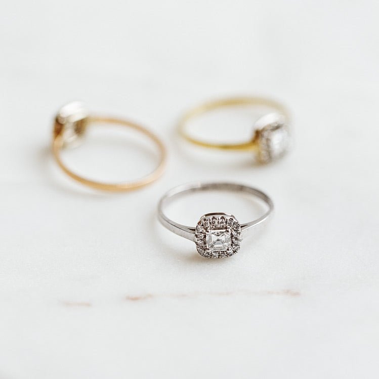 Asscher Cut diamond engagement ring | Pershing Drive