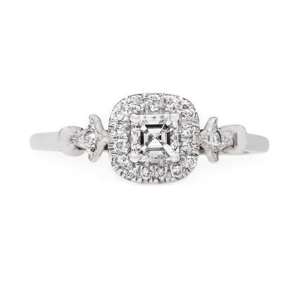 Sparkling Asscher Cut Diamond Halo Engagement Ring | Pershing Square from Trumpet & Horn