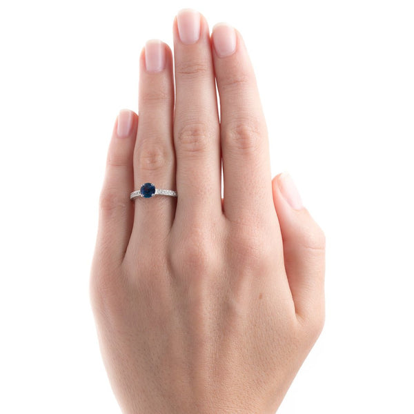 Sweet and Simple Sapphire Solitaire | Petunia from Trumpet & Horn