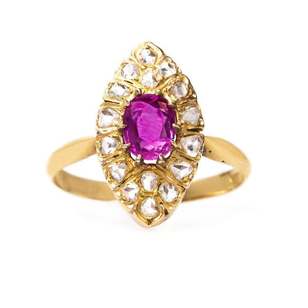 Victorian Antique Ruby Wedding Cocktail Ring | Prairie from Trumpet & Horn