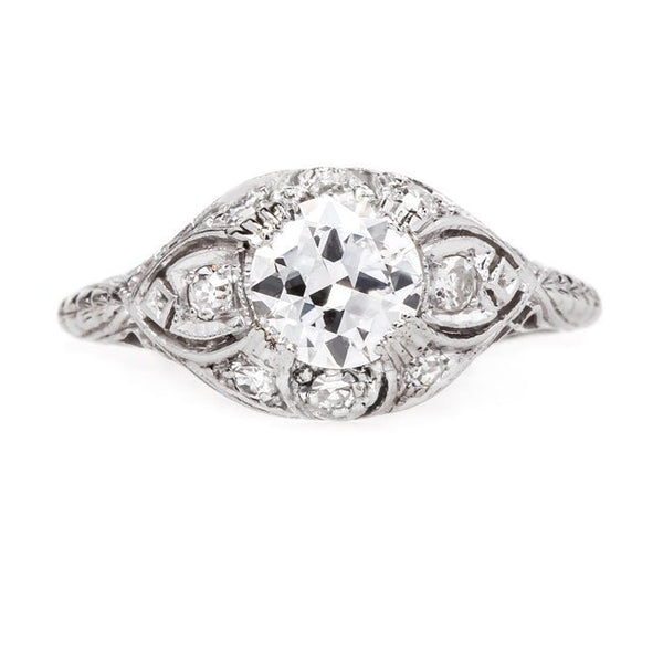 Vintage Edwardian Platinum Engagement Ring | Prescott from Trumpet & Horn